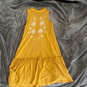 Yellow modest Dress